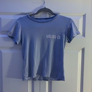 Brandy Melville Cropped Malibu-CA Tshirt